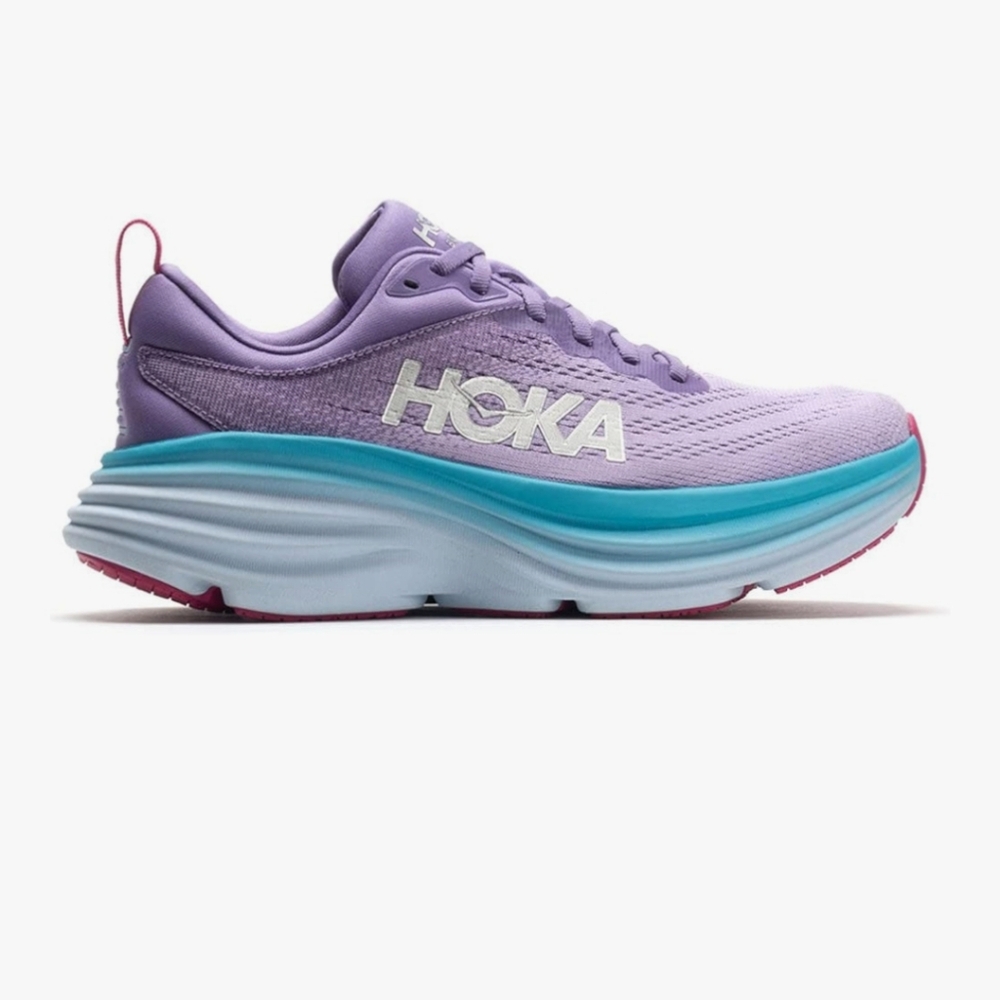 Hoka One One Purple Athletic Shoes with Maximalist Cushioning